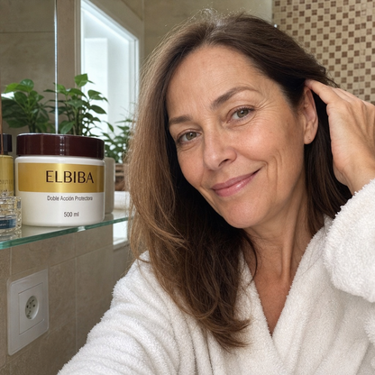 Tratamiento Natural Elbiba™ – Menos pelo en la almohada y más volumen en 21 días. (Hoy incluye +250 ml: 0,5 L en total para cubrir todo el verano). *(Lo notas o te devolvemos cada euro).
