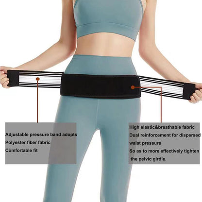FlexiBack Cinturón Sacroilíaco Doble Banda Elástica — vista de uso