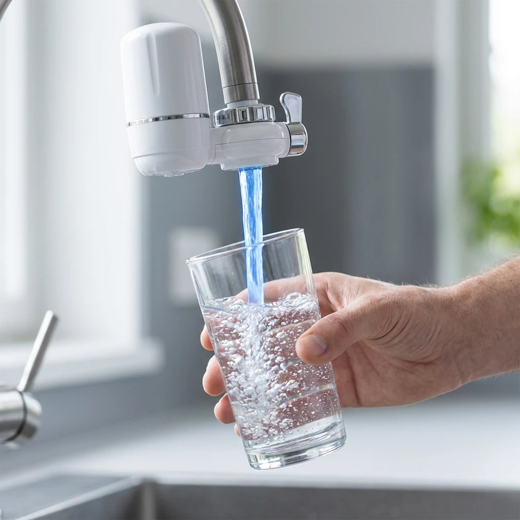 Purify Original™ - Asegurate que el agua que usa diariamente esta libre de químicos e impurezas. (El filtro incluido GRATIS cubre 6 meses completo + Instalación universal para cualquier grifo)