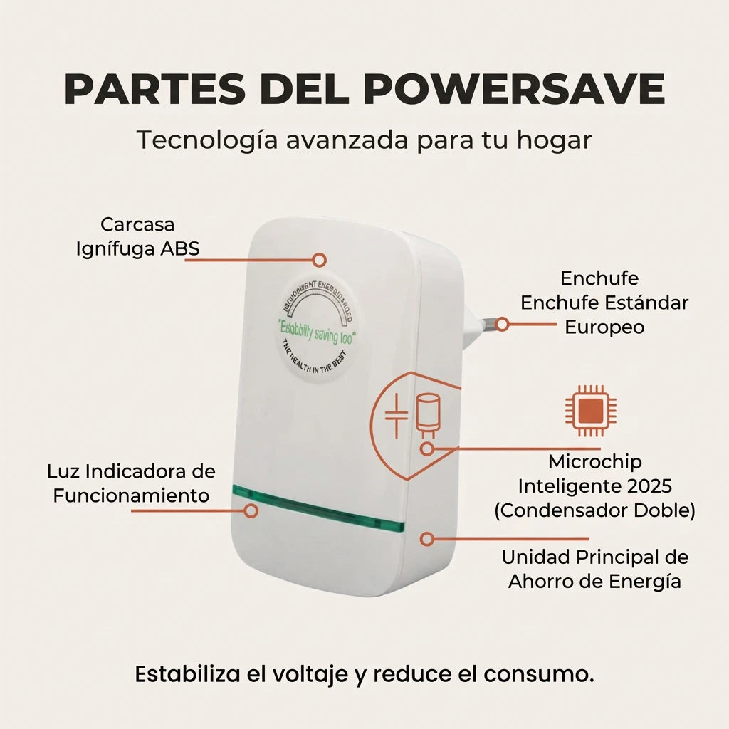 1 + 1 GRATIS | PowerSAVE™ - Elimina la tensión residual y ahorra en la factura de la luz. *No tienes que hacer mantenimiento y su uso es legal