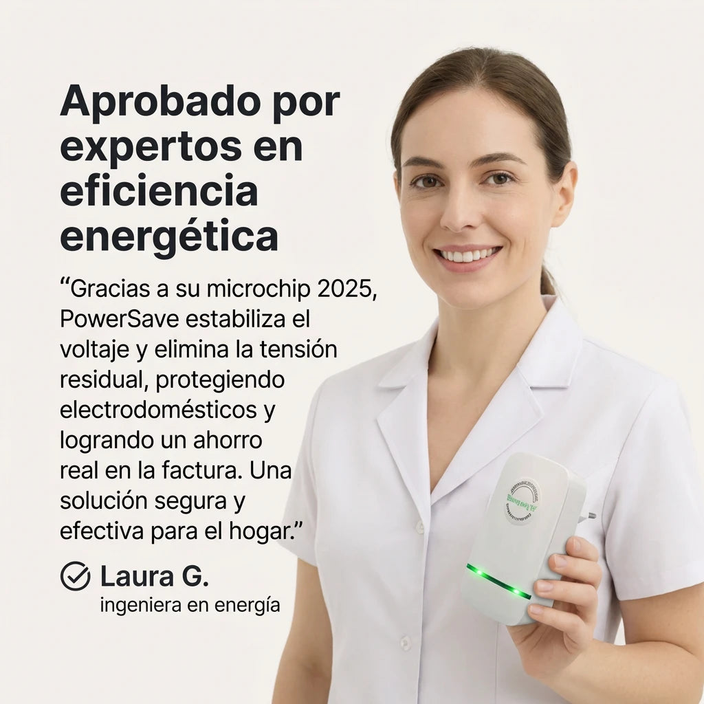 1 + 1 GRATIS | PowerSAVE™ - Elimina los picos de tensión y ahorra en la factura de la luz. *No tienes que hacer mantenimiento.
