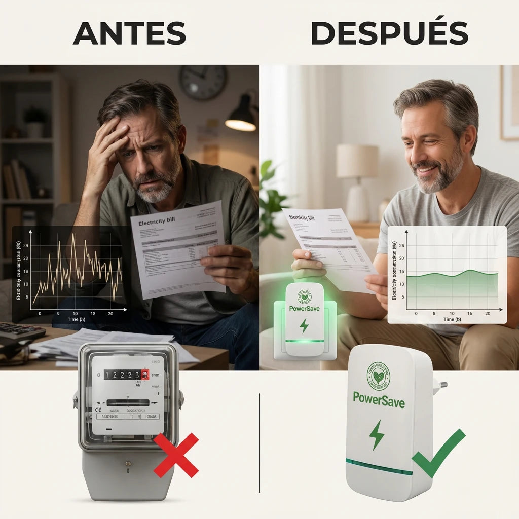 1 + 1 GRATIS | PowerSAVE™ - Elimina la tensión residual y ahorra en la factura de la luz. *No tienes que hacer mantenimiento y su uso es legal