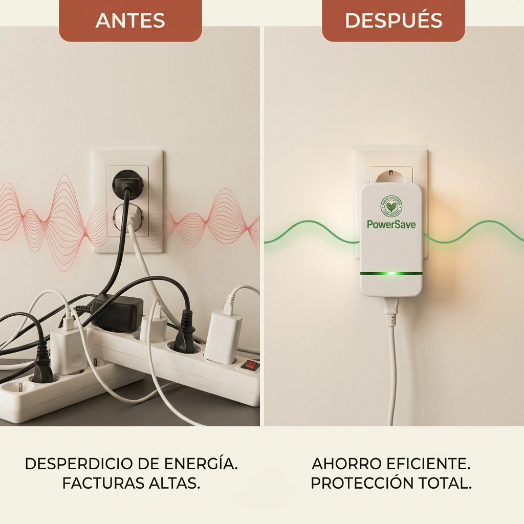 1 + 1 GRATIS | PowerSAVE™ - Elimina los picos de tensión y ahorra en la factura de la luz. *No tienes que hacer mantenimiento. TB