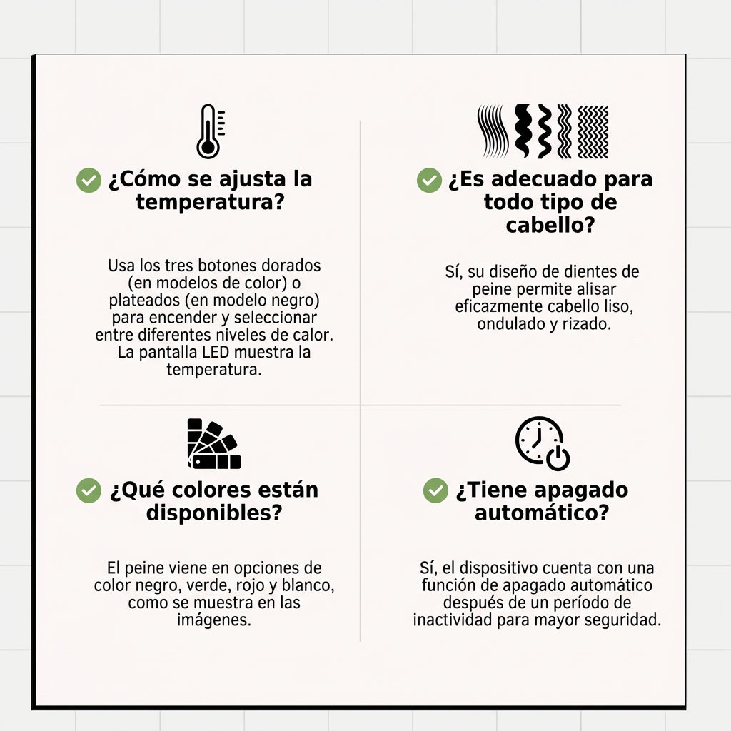 Cepillo Alisador Inteligente HairPro™ - El primer alisador-ondulador 3 en 1 con tecnologia iónica con el que tendrás un peinado de peluquería sin depender de nadie. (Hoy aceite esencial de colágeno GRATIS).