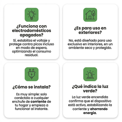 1 + 1 GRATIS | PowerSAVE™ - Elimina la tensión residual y ahorra en la factura de la luz. *No tienes que hacer mantenimiento y su uso es legal