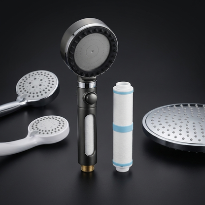 1 + 1 GRATIS | Hydroluxe Cromada Original™ – Cuida tu pelo y el de tu familia: filtra el agua (cal y cloro) que agrede tu raíz. (Incluye 12 filtros GRATIS para todo el año + 30 días de prueba)