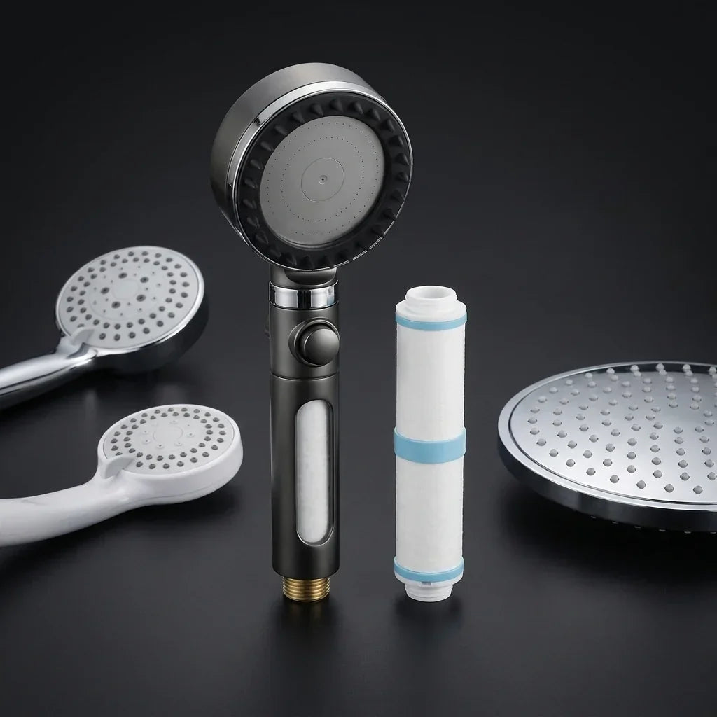 1 + 1 GRATIS | Hydroluxe Original™ – El cabezal con filtro que deja fuera la cal y el cloro de tu ducha. (Hoy GRATIS +1 ducha extra +8 filtros +rosca universal +30 días de prueba) *Sentirás piel y cabello mas brillante y sano o te devolvemos tu dinero.