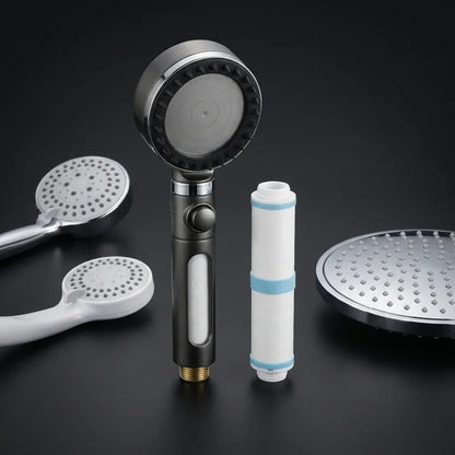 1 + 1 GRATIS | Hydroluxe Original™ – El cabezal con filtro que deja fuera la cal y el cloro de tu ducha. (Hoy GRATIS +1 ducha extra +8 filtros +rosca universal +30 días de prueba) *Sentirás piel y cabello mas brillante y sano o te devolvemos tu dinero.