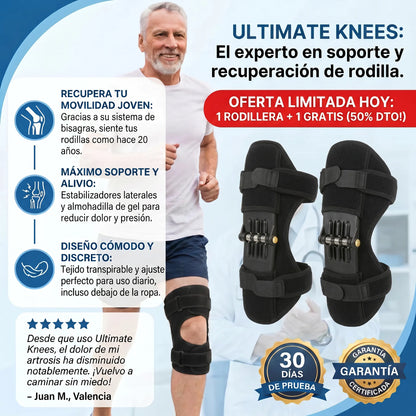 1 + 1 GRATIS | Ultimate Knees™ – Sube escaleras y camina con la rodilla descargada desde el primer paso, o te devolvemos el dinero (30 días de prueba) *Talla universal y lavables