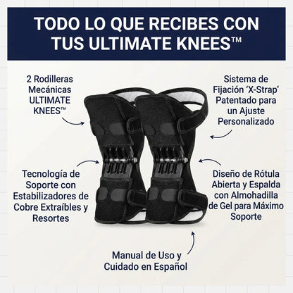 1 + 1 GRATIS | Ultimate Knees™ – Sube escaleras y camina con la rodilla descargada desde el primer paso, o te devolvemos el dinero (30 días de prueba) *Talla universal y lavables
