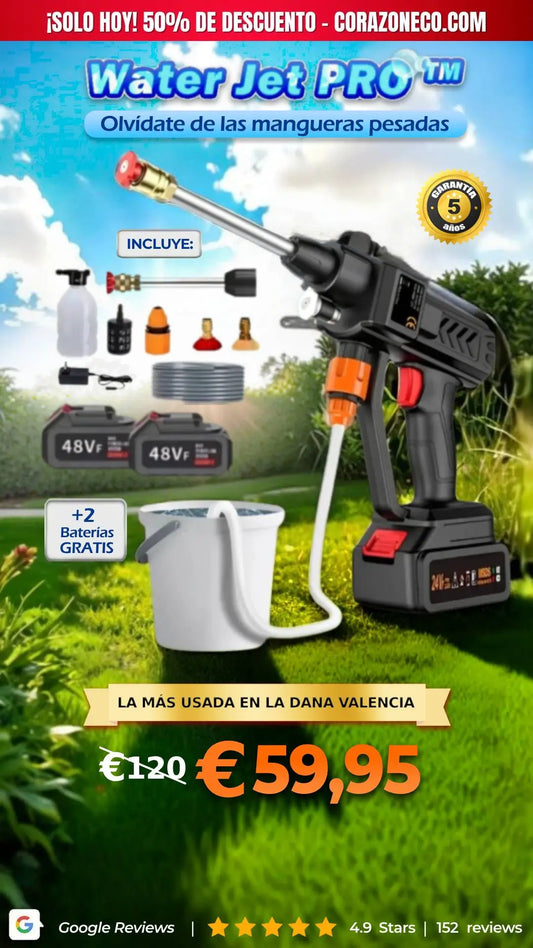 Hidrolavadora WaterJET PRO™  (Hoy 2 baterías GRATIS 60