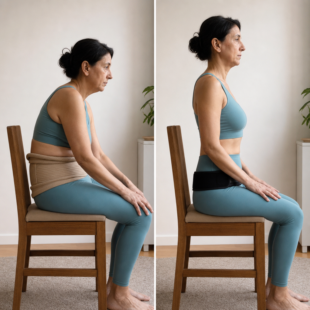 Cinturon Flexiback discreto · comparativa