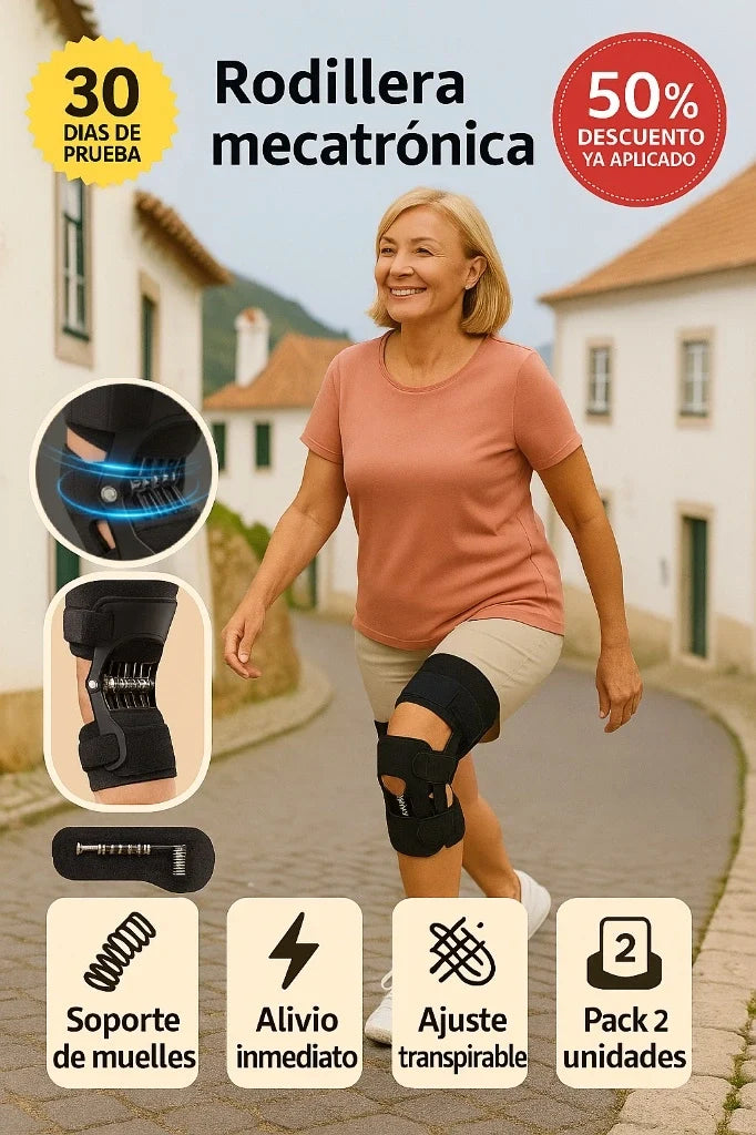 1 + 1 GRATIS | Ultimate Knees™ – Sube escaleras y camina con la rodilla descargada desde el primer paso, o te devolvemos el dinero (30 días de prueba) *Talla universal y lavables