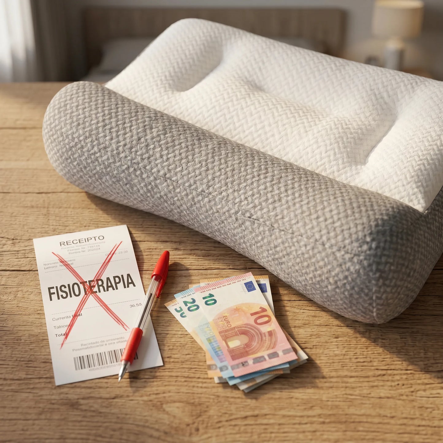 1+1 GRATIS | ComfortSleep Original™  - La almohada viscoelastica con el reborde frontal para descansar tu cuello. (Incluye fundas y 30 noches de prueba)