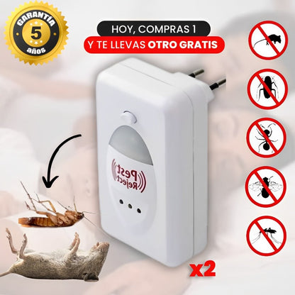 1 + 1 GRATIS | PestReject 3.0™ - La forma más económica de proteger a tu familia de las plagas (Tecnología ULTRASÓNICA que cubre hasta 200m²) (+Envío GRATIS)